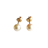 Timeless 14K Gold Pearl Earrings