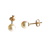 Timeless 14K Gold Pearl Earrings