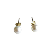 14K Gold Cultured Pearl Earrings
