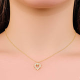 14K Gold Diamond-Accent Heart Pendant Necklace