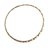 14K Gold "Hugs and Kisses" XOXO Link Necklace