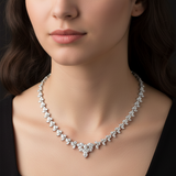 The Lumina Marquise Cluster Necklace