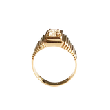 14K Gold Brilliant Premium Cubic Zirconia Solitaire Ring