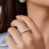 14K Gold Five-Stone Band Ring