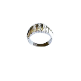 Sterling Silver & Multi-Stone Band Ring