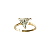 14K Yellow Gold Trillion-Cut Solitaire Ring