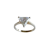 14K Gold Trillion-Cut Solitaire Ring
