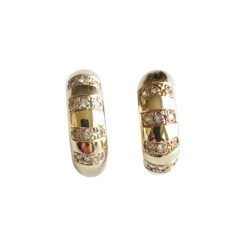 14K Yellow Gold  Hoop Earrings