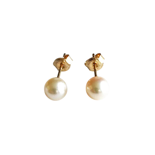Timeless 14K Gold Pearl Earrings