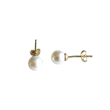 14K Gold Cultured Pearl Earrings