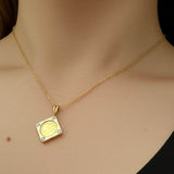 14K Gold Coin Pendant Necklace