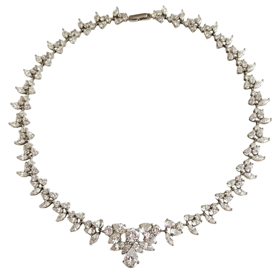 The Lumina Marquise Cluster Necklace