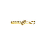 14k Gold Premium Cubic Zirconia Cross Pendent
