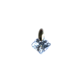 14K Gold Princess-Cut Solitaire Charm