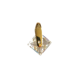 14K Yellow Gold Princess-Cut Solitaire Charm