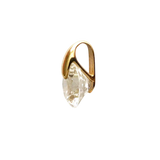 14K Yellow Gold Round Solitaire Small Charm