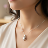 Sterling Silver Celestial Star Charm with Cubic Zirconia