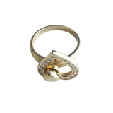 14K Gold With Lap Created Gem Stone