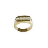 14K Gold Premium Cubic Zirconia Channel Set Band Ring