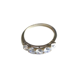 14K Gold Five-Stone Band Ring