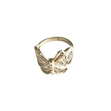 Sterling Silver Filigree Butterfly Ring