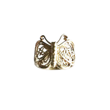 Sterling Silver Filigree Butterfly Ring
