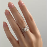Sterling Silver Filigree Butterfly Ring