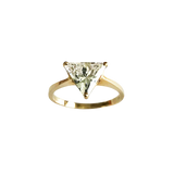 14K Yellow Gold Trillion-Cut Solitaire Ring