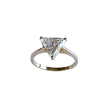 14K Gold Trillion-Cut Solitaire Ring