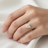 14K Gold Trillion-Cut Solitaire Ring